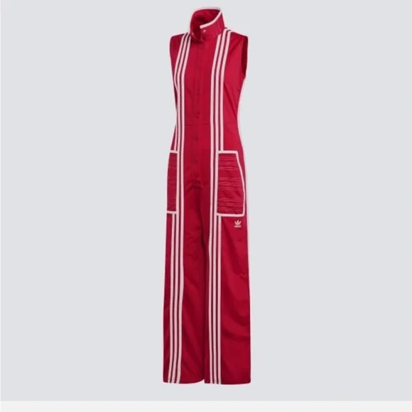adidas Originals Red Jumpsuit - Picture 5 of 16